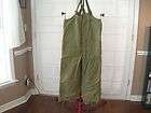 Vtg WWII USN Navy Military Coverall Overall Deck Bib Pants Medium Wool 