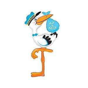  Its a Boy Baby Delivery Stork Blue 60 Balloon Mylar 