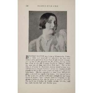  1925 Beverly Bayne Claire Adams Silent Film Actor 
