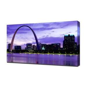 St. Louis Missouri   Canvas Art   Framed Size 12x16   Ready To Hang