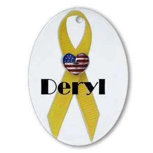  Military Backer Deryl (Yellow Ribbon) Oval Ornament