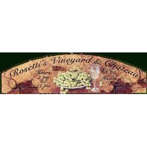  Rosettis Vineyard and Chateau Custom Vintage Sign 