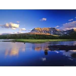  Sofa Mountain Reflects in Beaver Pond, Wateron Lakes 