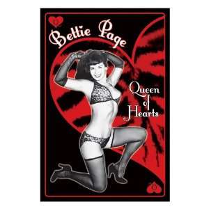  Bettie Page (Queen Of Hearts) Poster