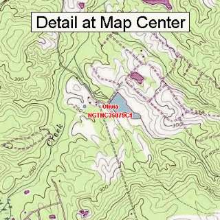  USGS Topographic Quadrangle Map   Olivia, North Carolina 
