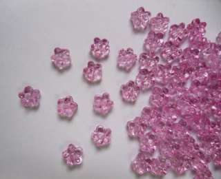 Lots of 100 pcs 5 mm Flower Shaped Beads Appliques Crafts X0010  