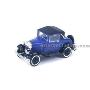   HO Scale Ready to Roll Model A Sport Coupe   Blue Toys & Games