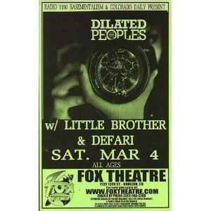 Dilated Peoples Fox Original Concert Poster 2006 