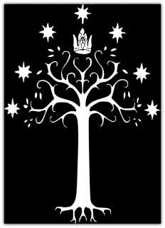 Lord of the Ring King of Gondor Flag Car Bumper Boat Window Sticker 