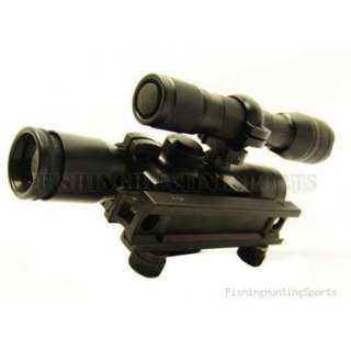 4x30 Scope .223 Riser Mount Ring Flashlight laser sight  