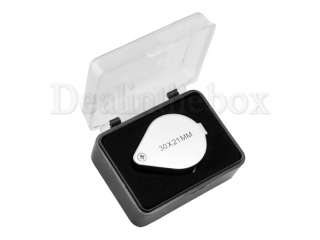 30x 21mm Jewelers Eye Loupe Magnifier Magnifying Glass  