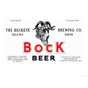 Bock Beer Premium Poster Print, 12x16 