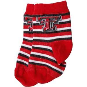  NCAA Texas Tech Red Raiders Infant Scarlet Striped Rugby 