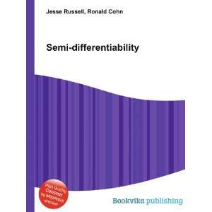  Semi differentiability Ronald Cohn Jesse Russell Books
