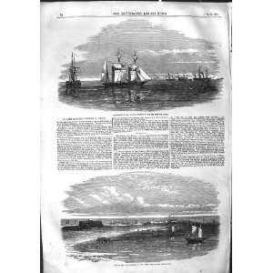   1855 British Expedition Ships Tien Tsin River Bowring