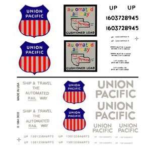  Woodland Scenics   Boxcar Decals Union Pacific HO (Trains 
