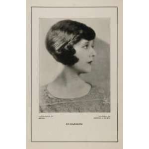  1927 Silent Film Star Lillian Rich Rebecca Silton Print 