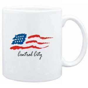 Mug White  Central City   US Flag  Usa Cities  Sports 