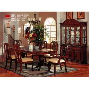  Cherry Finished Dining Room   Table Furniture & Decor