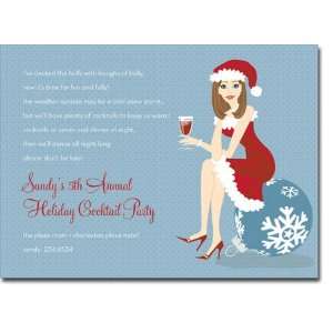   Invitations (Santa Girl Cool   Brunette)