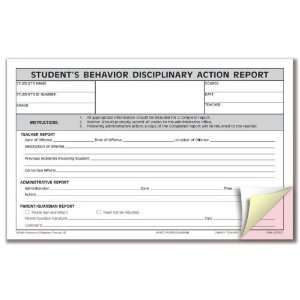   Disciplinary Action Report   3 Part Forms   Pack of 100 Office