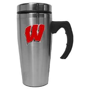    Collegiate Travel Mug   Wisconsin Badgers