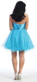 Strapless Homecoming Short Evening Cocktail Dress New  