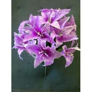 Tanday Lavender/Orchid Realistic Looking Luxury Silk Casablanca Lily 
