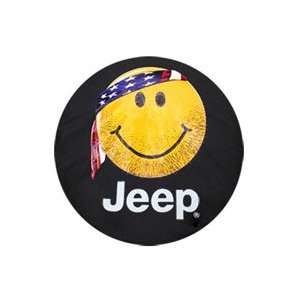  Jeep Wrangler  SMILEY FACE W/ BANDANA  Spare Tire Cover 