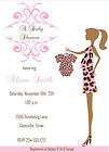 24 Zebra Print Pink Diaper Baby Shower Invitations items in Bugaboos 