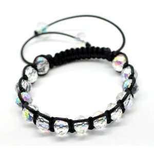   Color Crystal Glass Beads   Adjustable Bracelet. Latest Fashion Trend