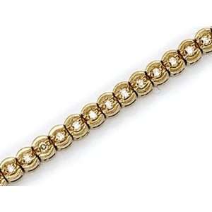  14kt Yellow Gold Diamond Channel Bracelet 1ct TW Jewelry