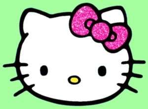 Hello Kitty PINK GLITTER BOW Car Window Stickers Decals  