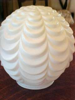   Art Deco White Drape Globe Lamp Shades Wedding Cake Glass Shade  