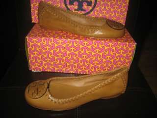 Tory Burch GABI Whipstitched Ballet Flat Shoes TAN 5 US  