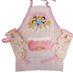   Disney Princess Song 3pc Apron and Oven Mitts Set 028332491860  
