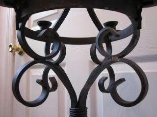 Vintage Salvage Cast Iron Candle Lamp Stand Candelabra  