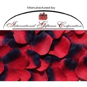  1000 Silk Rose Petals Wedding Favors   Two Tone   Red/Navy 