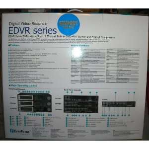   EDVR9D1250 9 CH.DVD BURNER,250GB TCP/IP,MPEG 4 USB