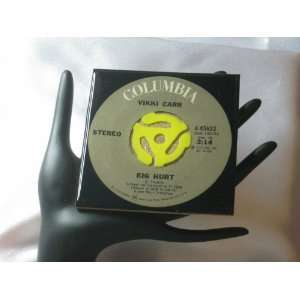  Vikki Carr 45 rpm Record Drink Coaster   Im Hurt Kitchen 