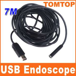 7M Waterproof USB Endoscope Borescope Snake Inspection Camera  