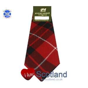  Munro Black & Red Tartan (modern) Gents Neck Tie   Pure 