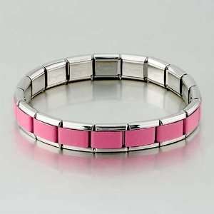  Starter Pink Bracelet 18 Links Shiny Starter Rink Italian 
