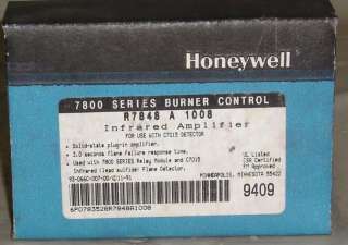 New Honeywell Burner Control R7848 A 1008 Infrared Amp  