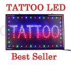 Large TATTOO PIERCING Shop LED Light Neon Sign 22x13