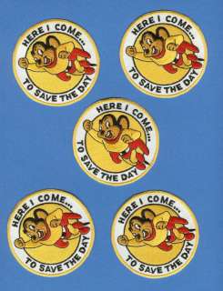 Lot Mighty Mouse Iron On Embroidered Patches Crests  