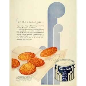  1931 Ad Snowdrift Drop Cookies Wesson Oil New Orleans 