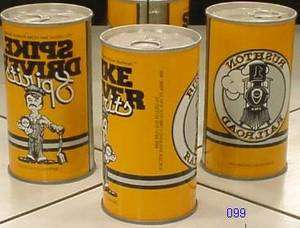   BEER STRAIGHT STEEL CAN RUSHTON RAILROAD WISCONSIN WALTER BREW 099