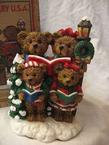 HoillyBeary USA Carolling Bears 1995 Christmas MIB  