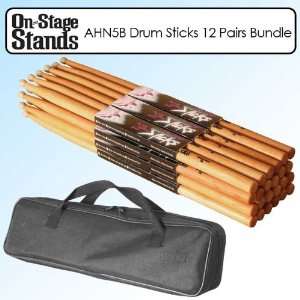  On Stage AHN5B American Hickory Wood Drum Stick with Nylon 